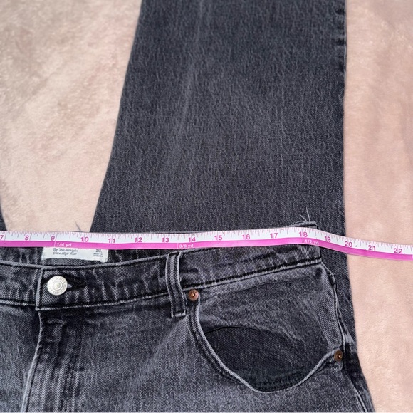 Abercrombie & fitch the 90,s straight ultra high rise Jean size 34/L32 - Picture 8 of 11